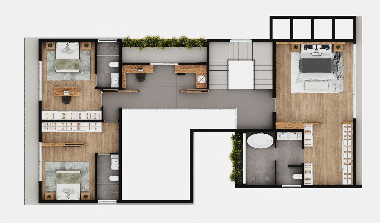 Planta da Casa 5 — áreas externas